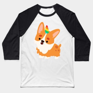 Corgi Puppy Baseball T-Shirt